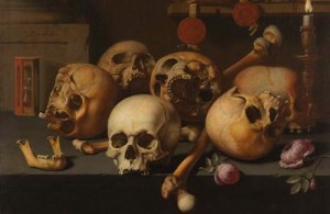 Skulls on a Table