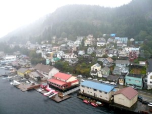 Leaving Ketchikan in the rain