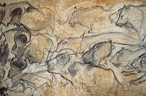 Chauvet Cave- Lions hunting bisons