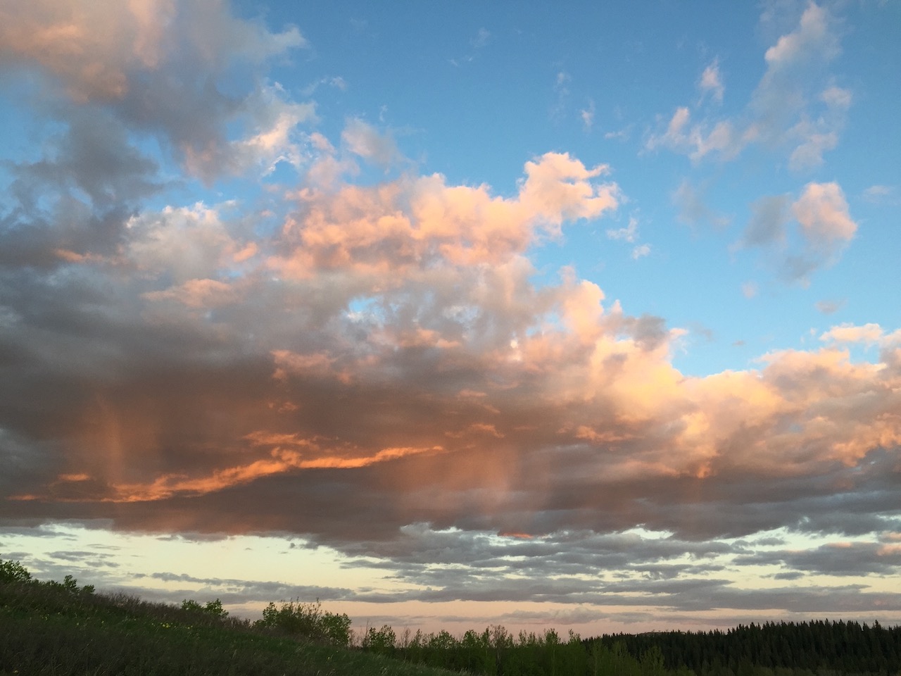 Orange Lava in the sky